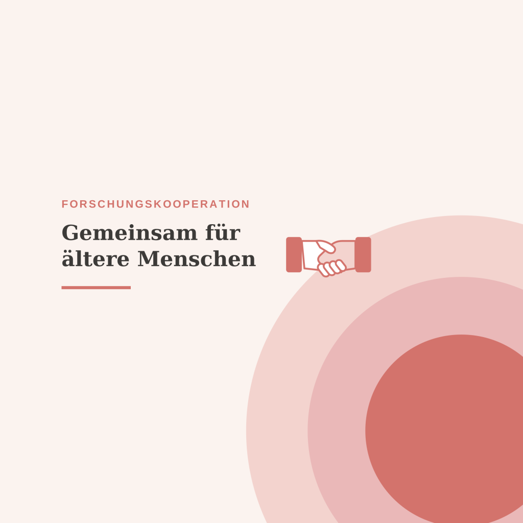 Handschlag-Symbol zur Forschungskooperation für ältere Menschen in Hamm